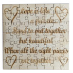 Love Puzzel Lasercut