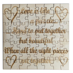 Love Puzzel Lasercut