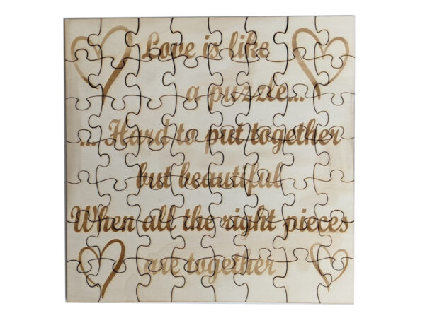 Love Puzzel Lasercut